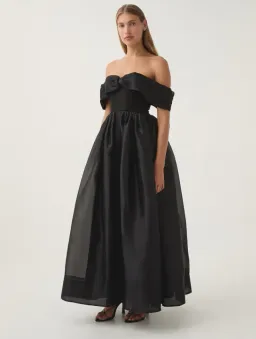 Aje Cordelia Corseted Maxi Dress Black Size 12 for rent on The Volte - image 3