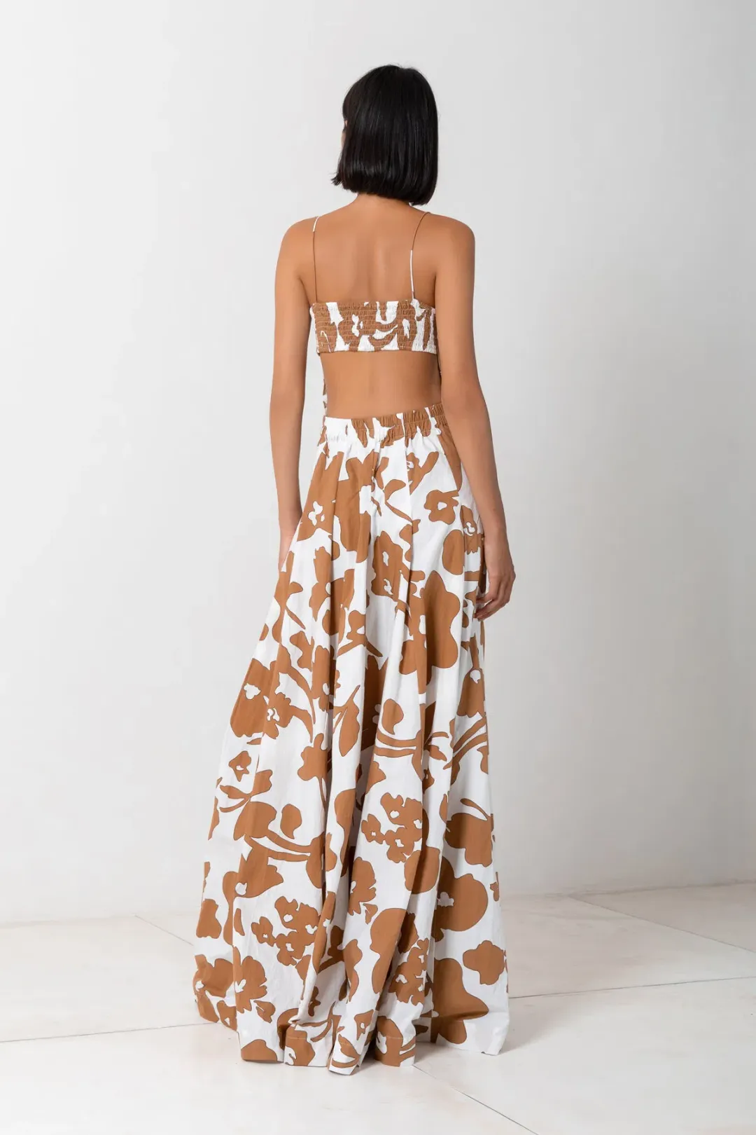S/W/F Bandeau Spaghetti Maxi Dress Dusty Dahlia Size S/ AU 8 for rent on The Volte - main image
