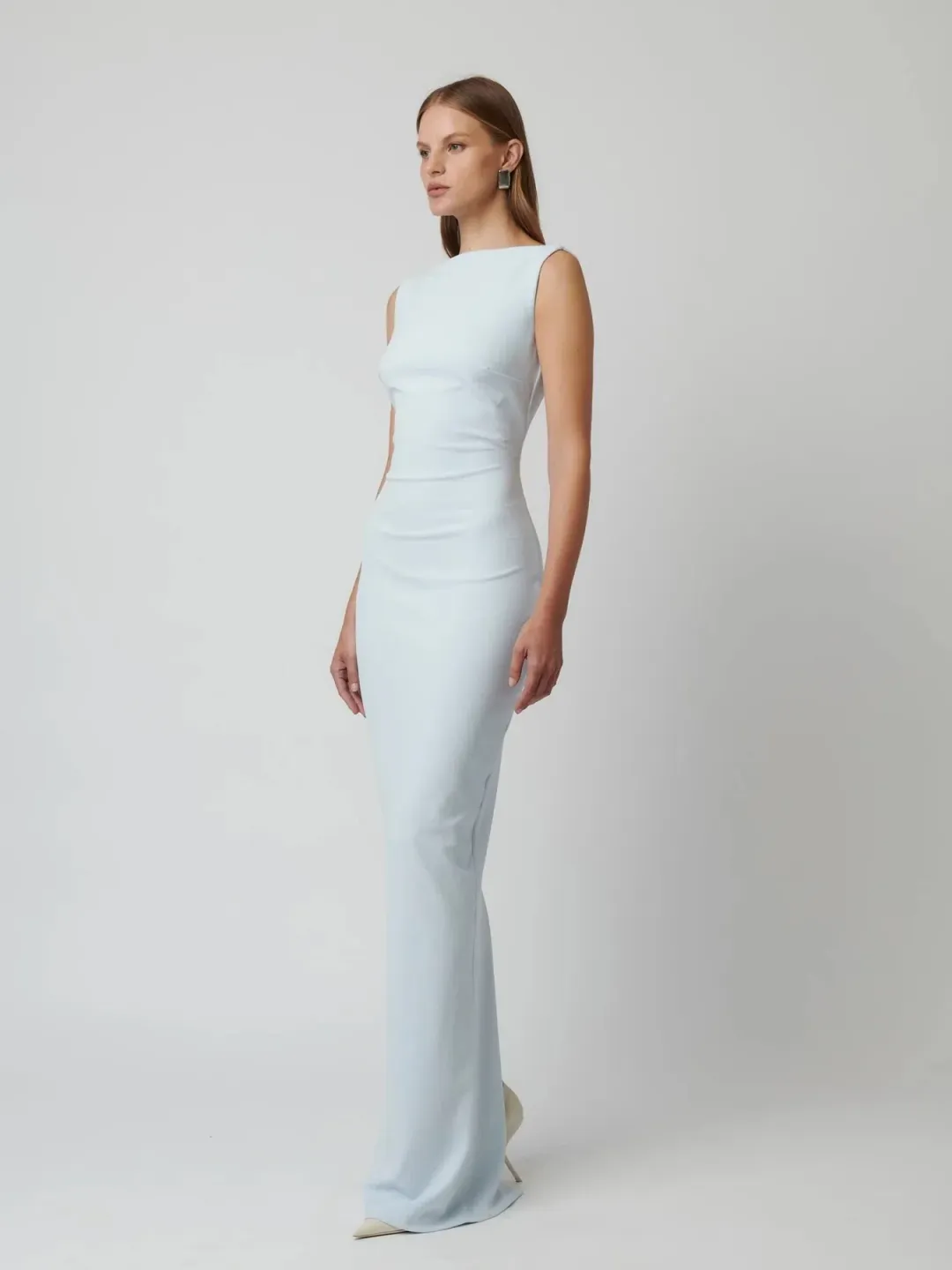 Effie Kats Verona Gown In Ice Blue Size M / AU 10 for rent on The Volte - main image