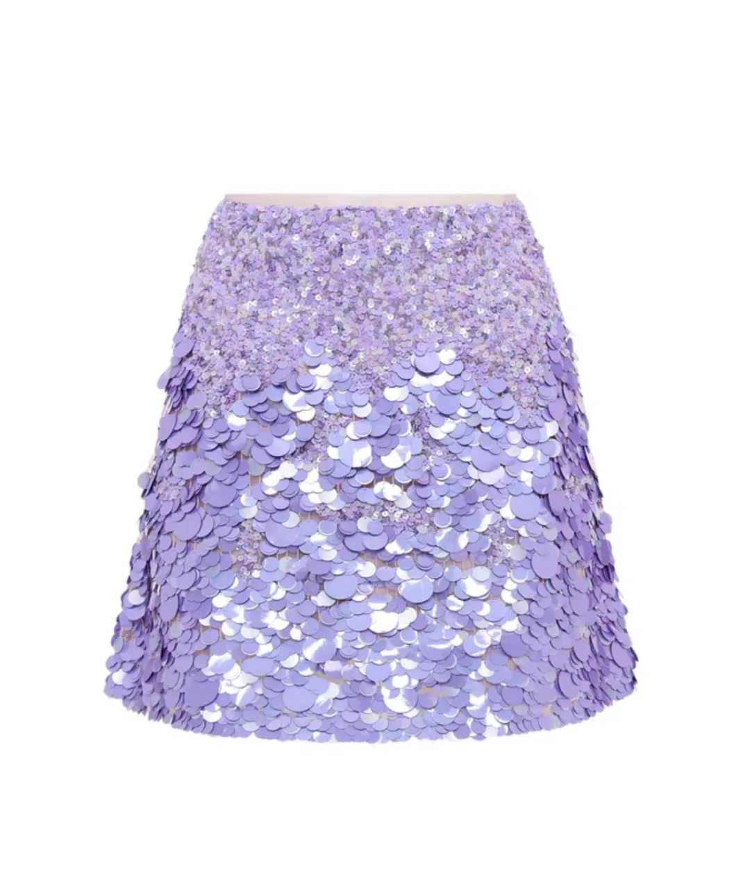 Aje Cherie Sequin Mini Skirt in Lilac Size 8 for rent on The Volte - main image