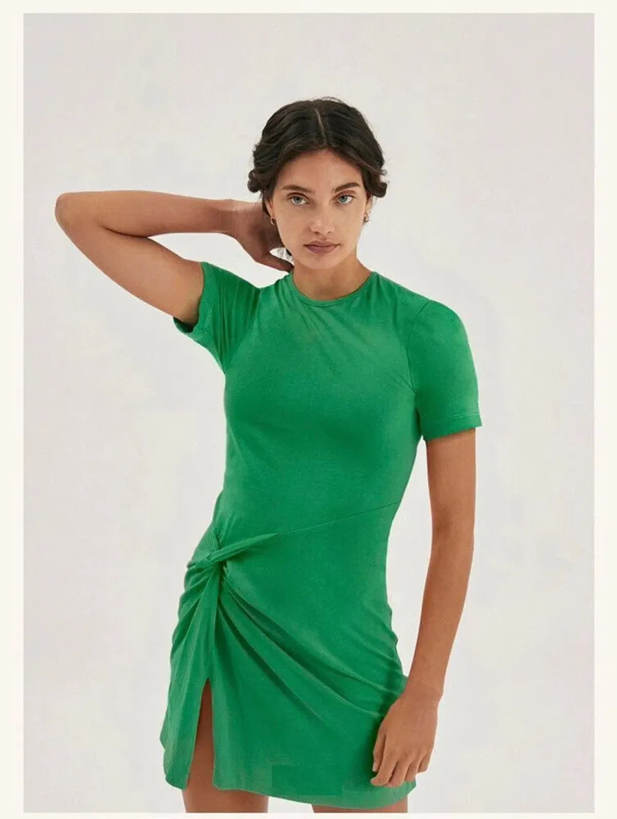 Maggie Marilyn Crew Neck Mini Dress Green Size M / AU 10 for rent on The Volte - main image