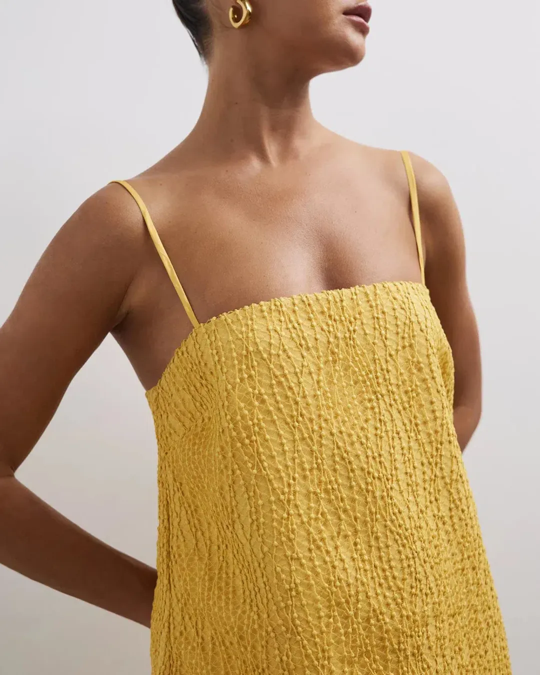 Lover Lina Mini Dress Golden Yellow Size 10 for rent on The Volte - main image