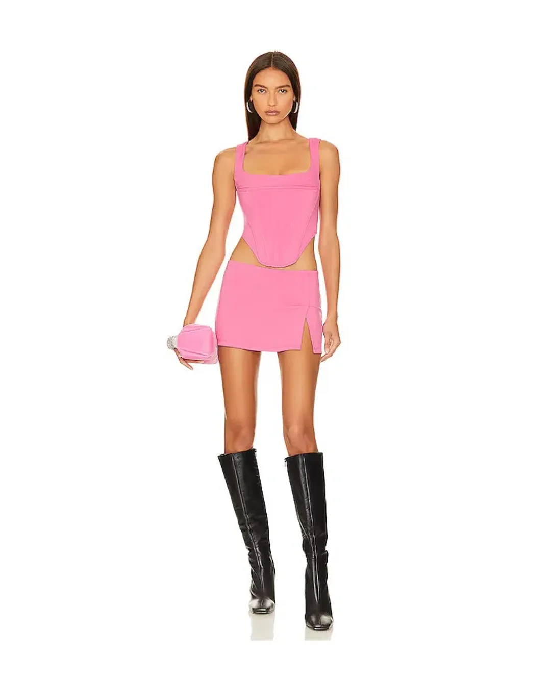 Miaou x REVOLVE Cambell Corset Top Pink Size 8 for rent on The Volte - main image