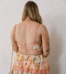 Zimmermann Laurel Frill Midi Dress Floral Size 2 / AU 8-10 for rent on The Volte - image 2