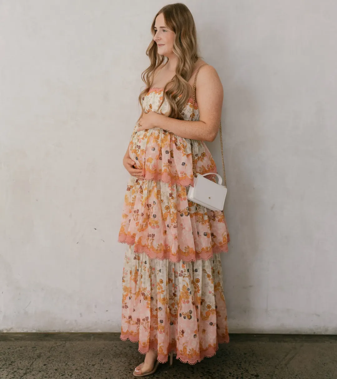 Zimmermann Laurel Frill Midi Dress Floral Size 2 / AU 8-10 for rent on The Volte - main image