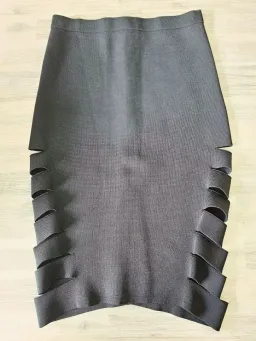 Dion Lee Crepe Cut Out Midi Skirt Black Size 8 for rent on The Volte - image 4