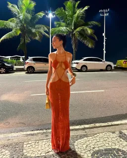 Jaded London Rumba Maxi Dress Orange Size 6 for rent on The Volte - image 3