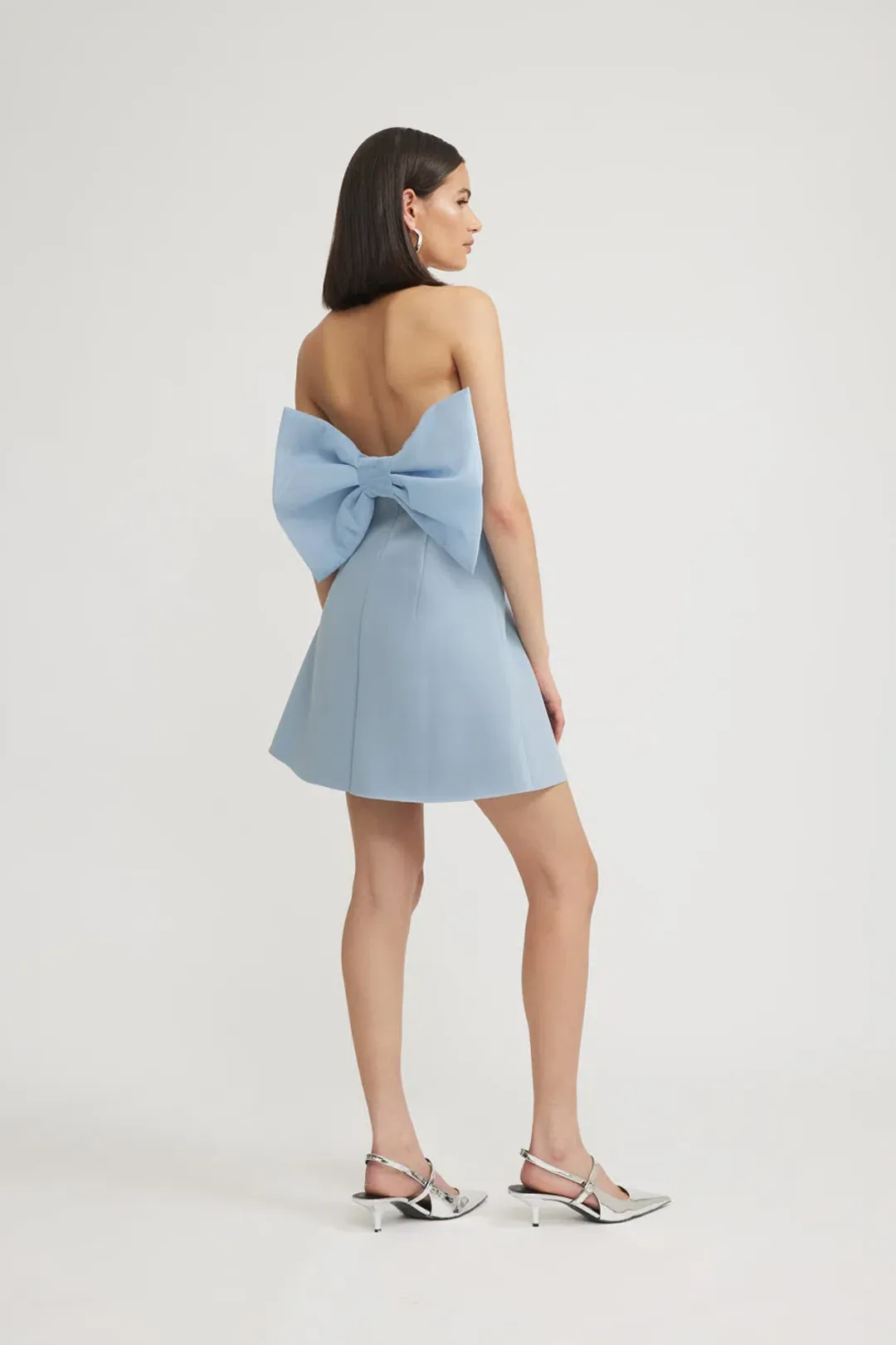 Tojhà  Daria Mini Dress  Powder Blue  Size 8 for rent on The Volte - main image
