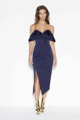 Sheike Allure Midi Dress Navy Size 16 for rent on The Volte - image 1