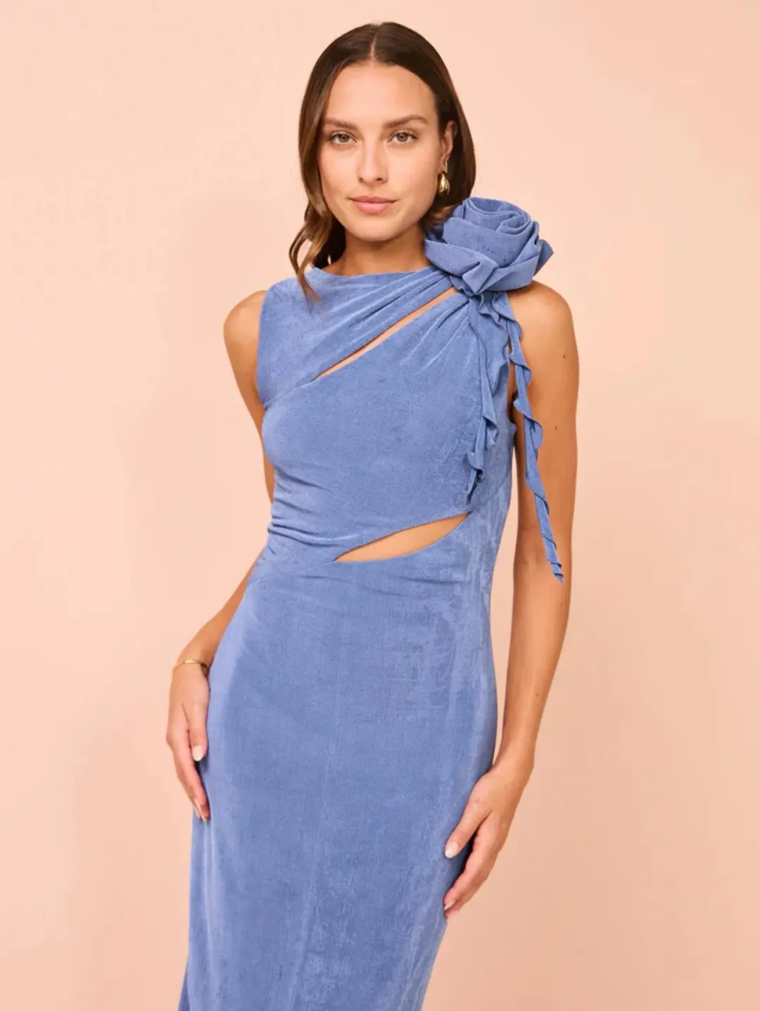 Tojhà Jolie Dress Deep Marine  Size 8 for rent on The Volte - main image