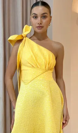 Rachel Gilbert Emiliano Dress in Lemondrop Yellow Size AU 12 for rent on The Volte - image 5