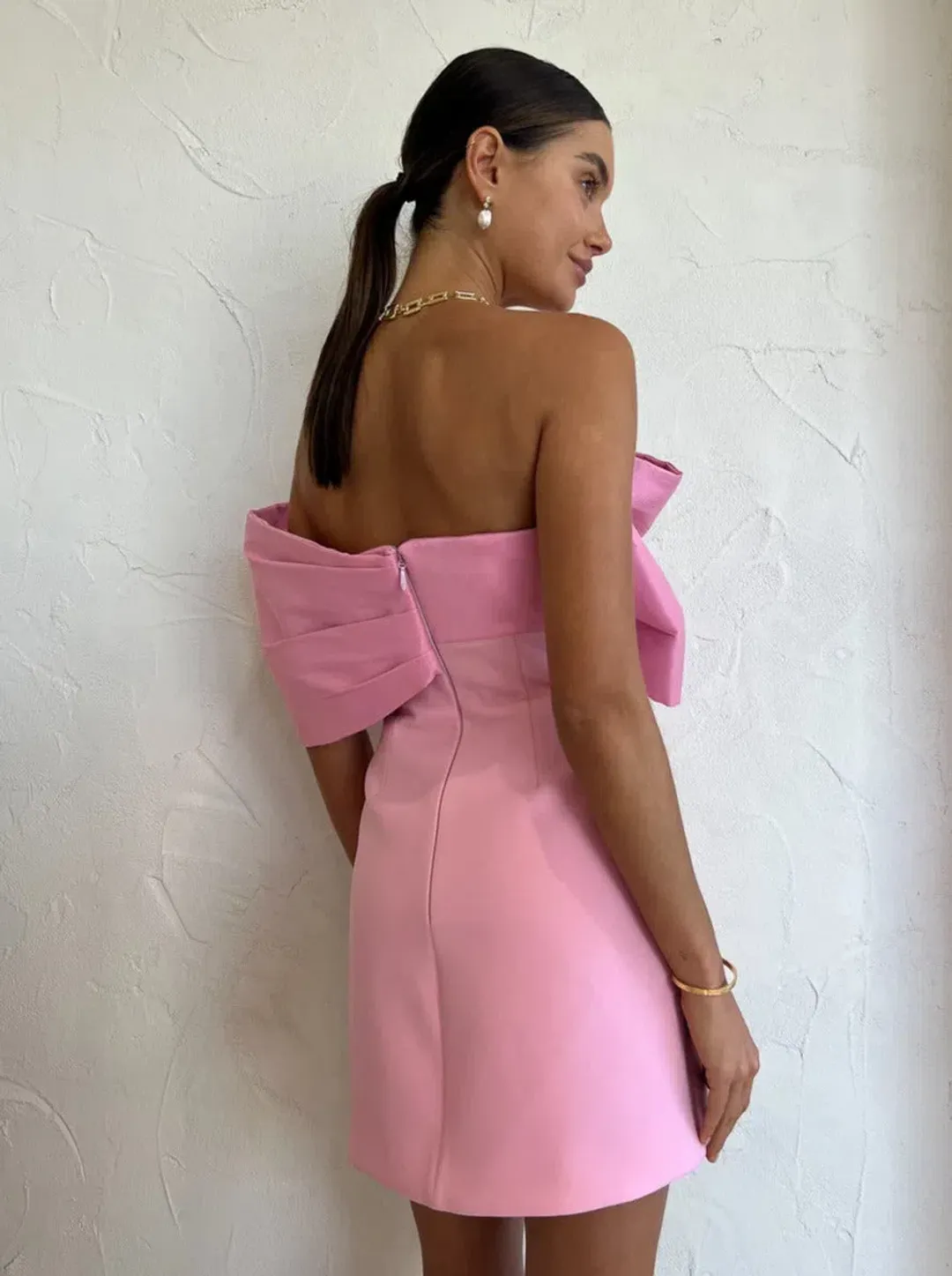 Rachel Gilbert Kace Mini Dress Pink Size 2 / AU 10 for rent on The Volte - main image