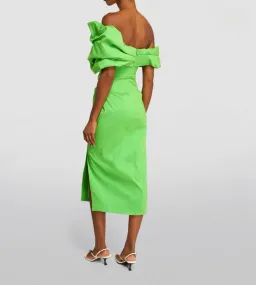 Rachel Gilbert Gia Midi Dress Green Size 3 / AU 12 for rent on The Volte - image 3