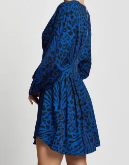 Mossman Wild Thoughts Dress Blue/Print Size 12  for rent on The Volte - image 4