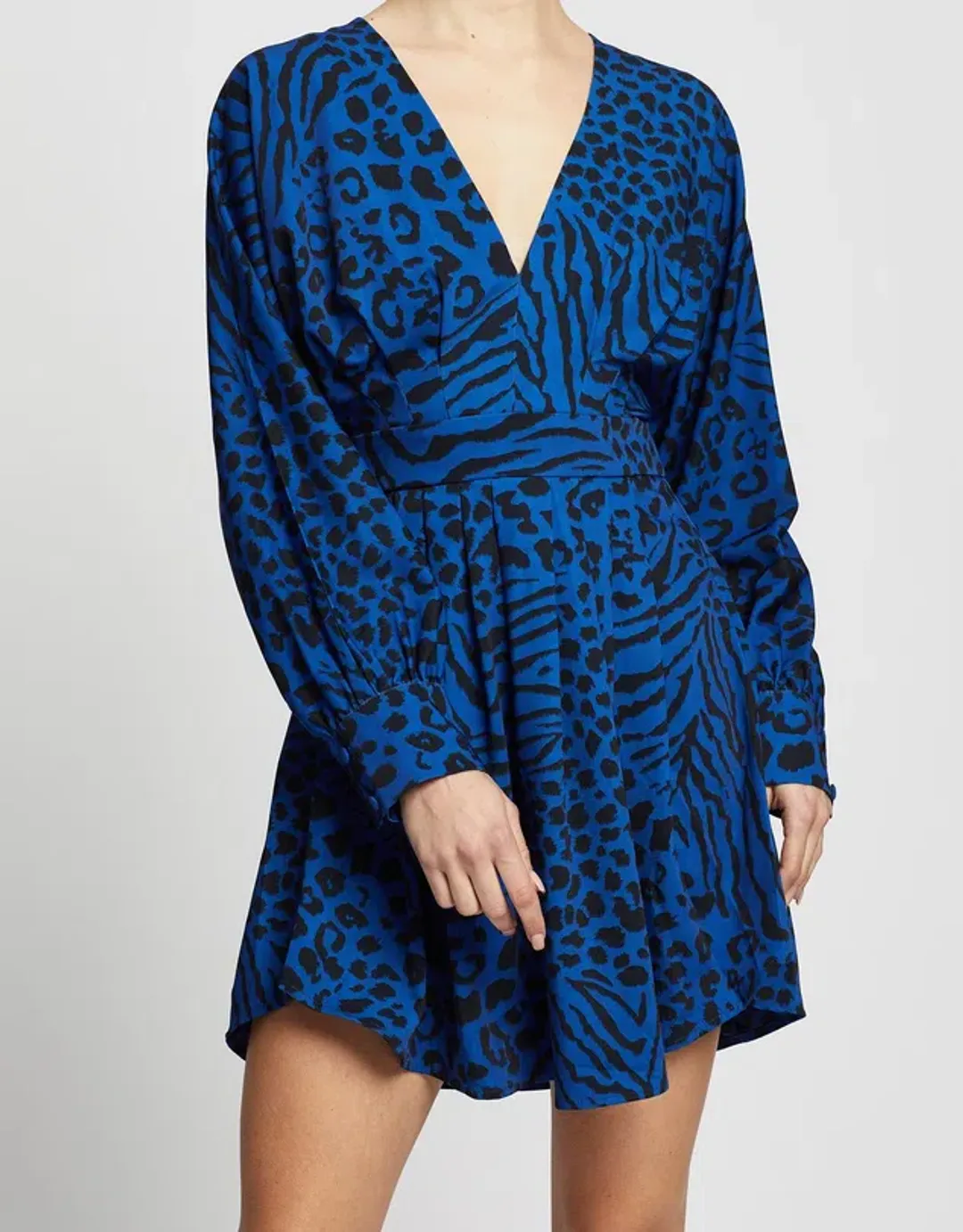 Mossman Wild Thoughts Dress Blue/Print Size 12  for rent on The Volte - main image