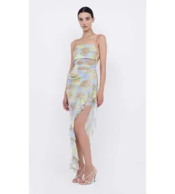 Bec & Bridge Zephy Asym Dress Blue Blossom Size 10 for rent on The Volte - image 1