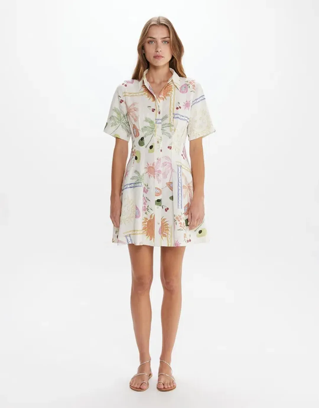 JAG Winona Flaneuse Corset Dress Print Size 14 for rent on The Volte - main image