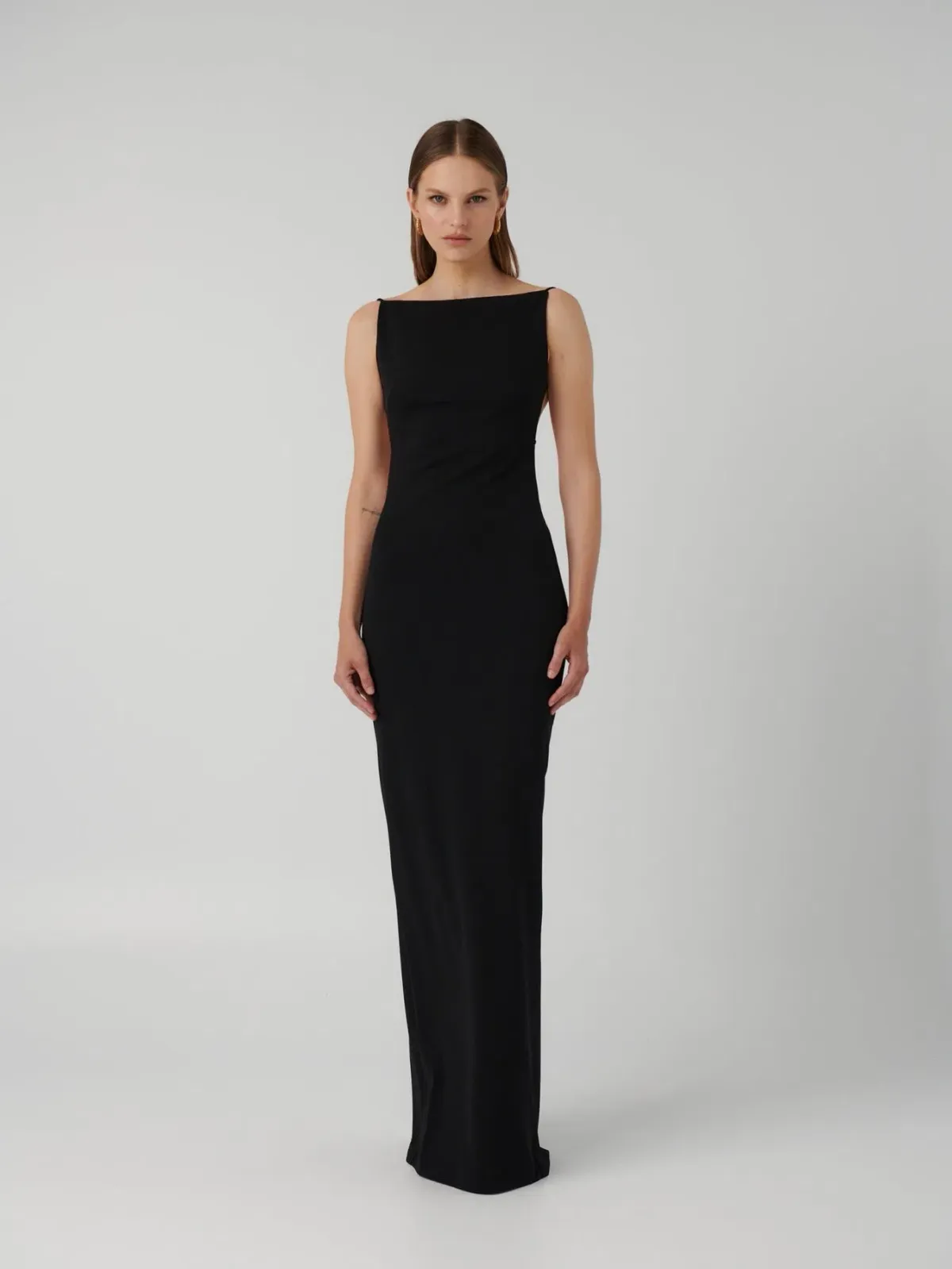 Effie Kats Gabbi Gown Black Size L /Au 12 for rent on The Volte - main image