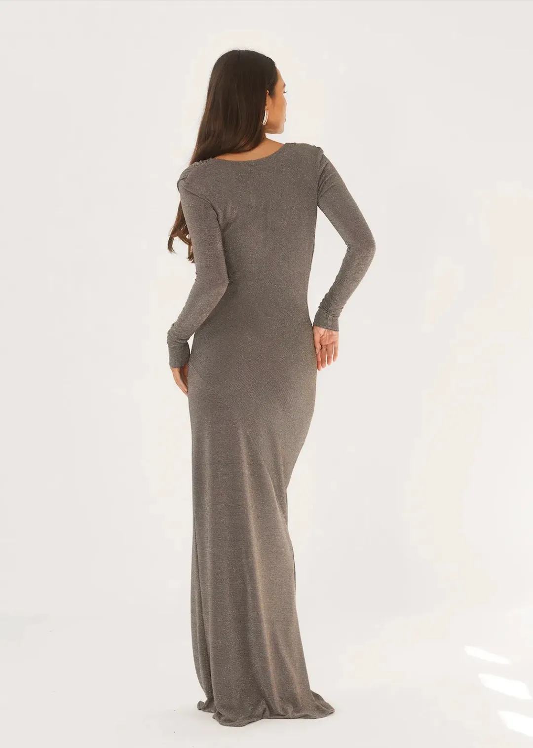 Arcina Ori Jen Dress Grey Size 8 for rent on The Volte - main image