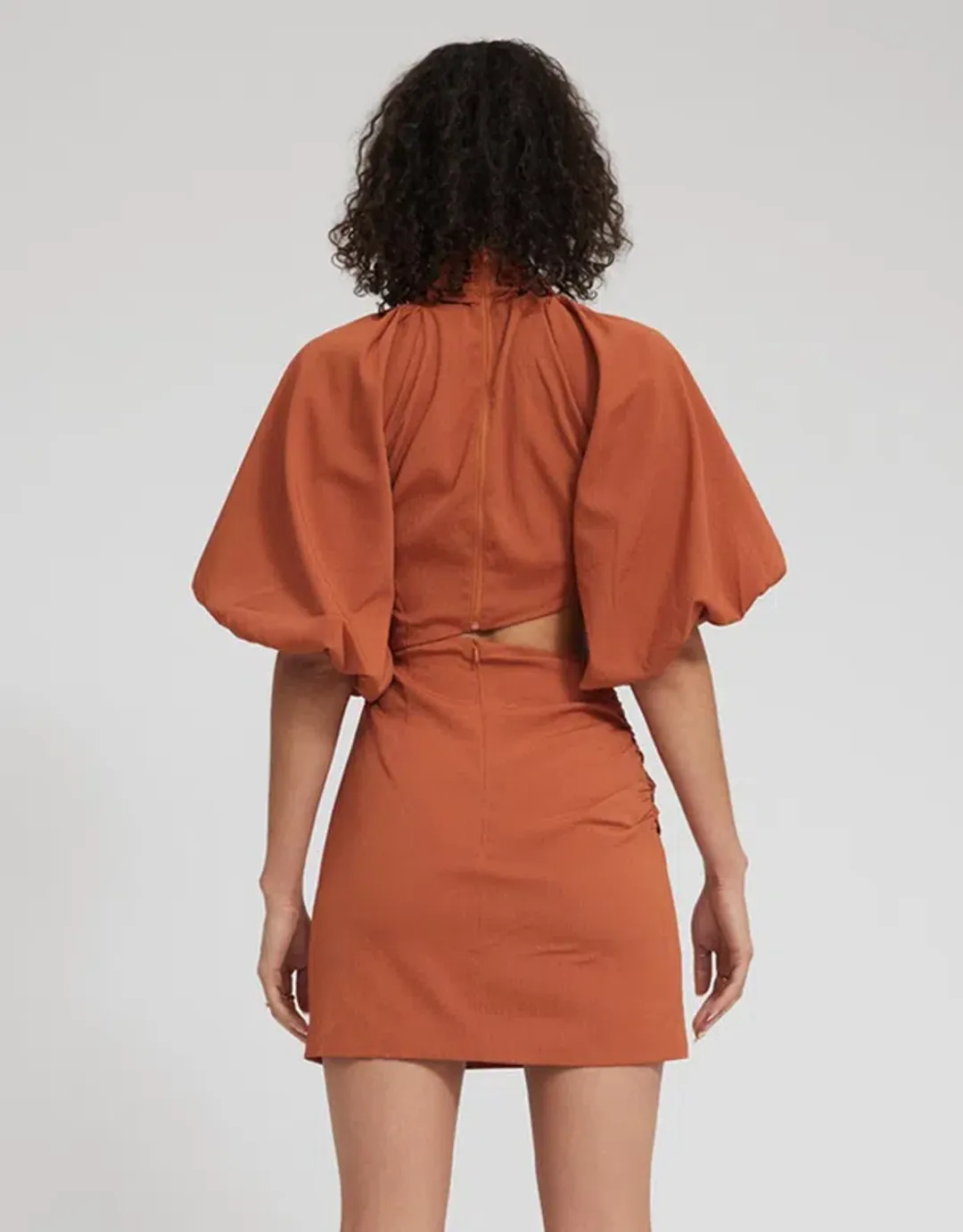 Tojha Celia Dress Burnt Orange Size 8 for rent on The Volte - main image