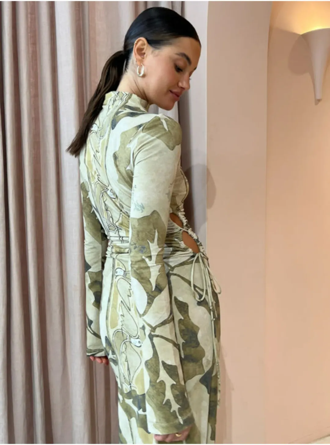 Camilla and Marc Khya Midi Dress Print Size AU 12 for rent on The Volte - main image