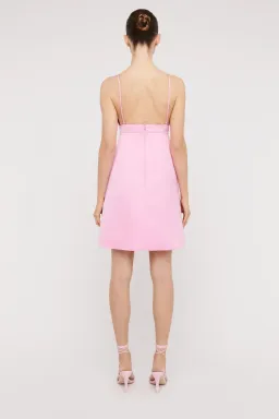 Scanlan Theodore Satin Shoestring Mini Dress Size 10 for rent on The Volte - image 3