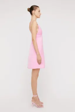 Scanlan Theodore Satin Shoestring Mini Dress Size 10 for rent on The Volte - image 2