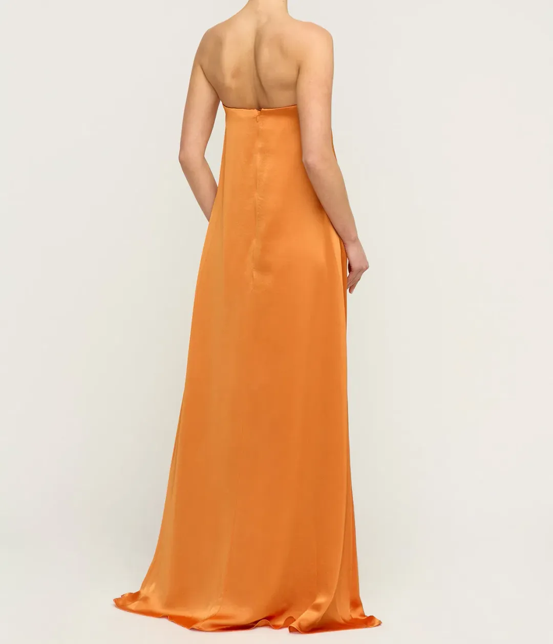 Anna Quan Delfina Strapless Dress Kumquat Size 6 for rent on The Volte - main image