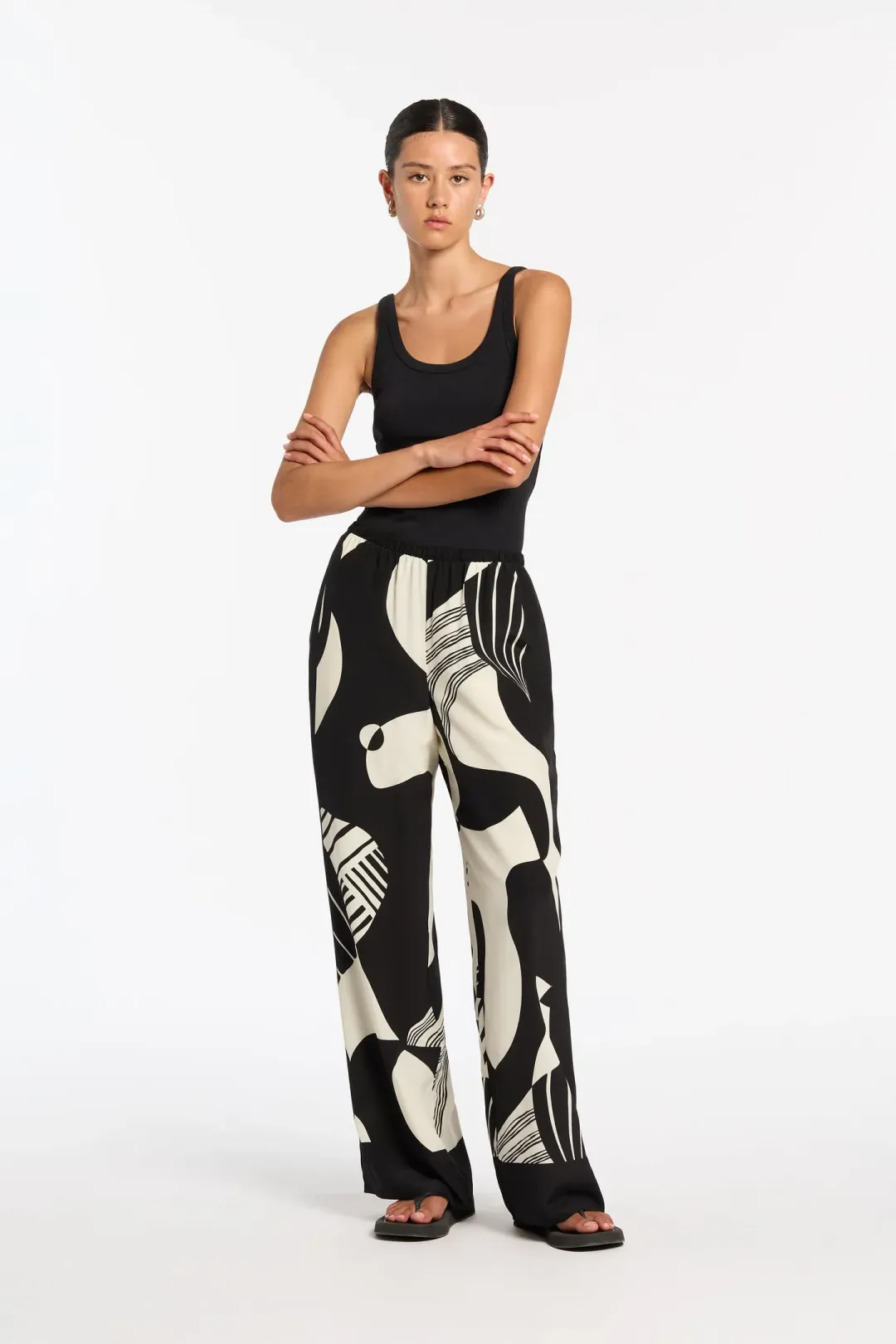 Sir the Label Realisme Pant in Papier Print Size AU 8 for rent on The Volte - main image