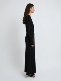 Christopher Esber Arced Palm Long Sleeve Dress in Black Size 8 for rent on The Volte - image 3