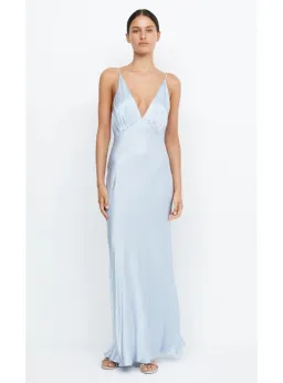 Bec & Bridge Moon Dance V Maxi Dress Dust Blue Size AU 6 for rent on The Volte - image 2