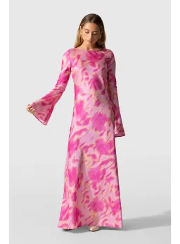Wolf Gang Calypso Maxi Dress in Candy Haze Size AU 10 for rent on The Volte - image 1