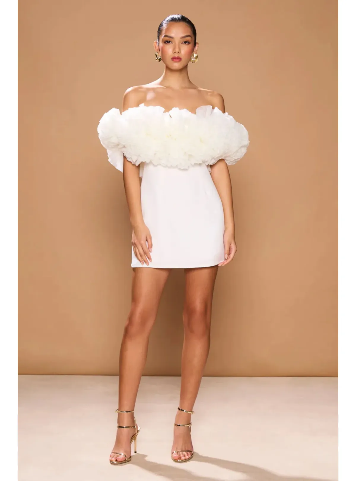 Sonya Moda Sorrento Mini Dress White Size AU 8 for rent on The Volte - main image
