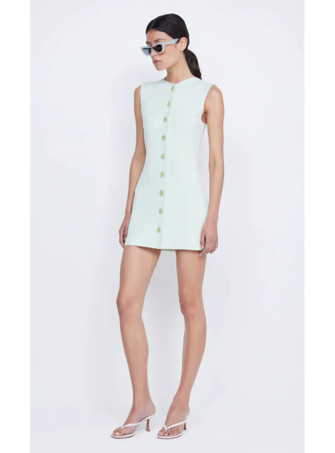 Bec & Bridge Ilora Knit Mini Dress Mint Size AU 10 for rent on The Volte - main image