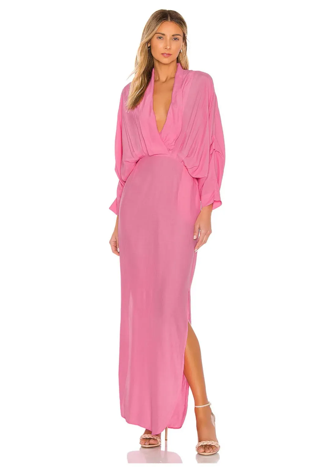 SWF Boutique Plunge Dress Floss Pink Size 6 for rent on The Volte - main image