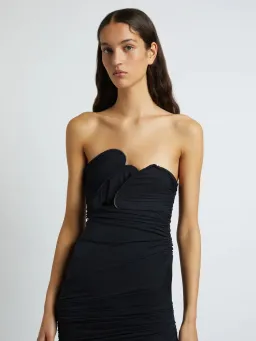 Christopher Esber Encompassed Looped Bodice Dress Black Size 8 / 8-10 AU for rent on The Volte - image 4