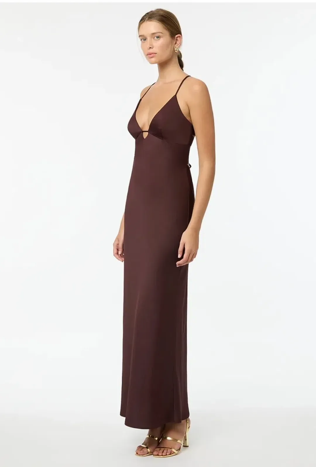 Manning Cartell Time To Shine Slip Dress In Truffle Size 4 for rent on The Volte - main image