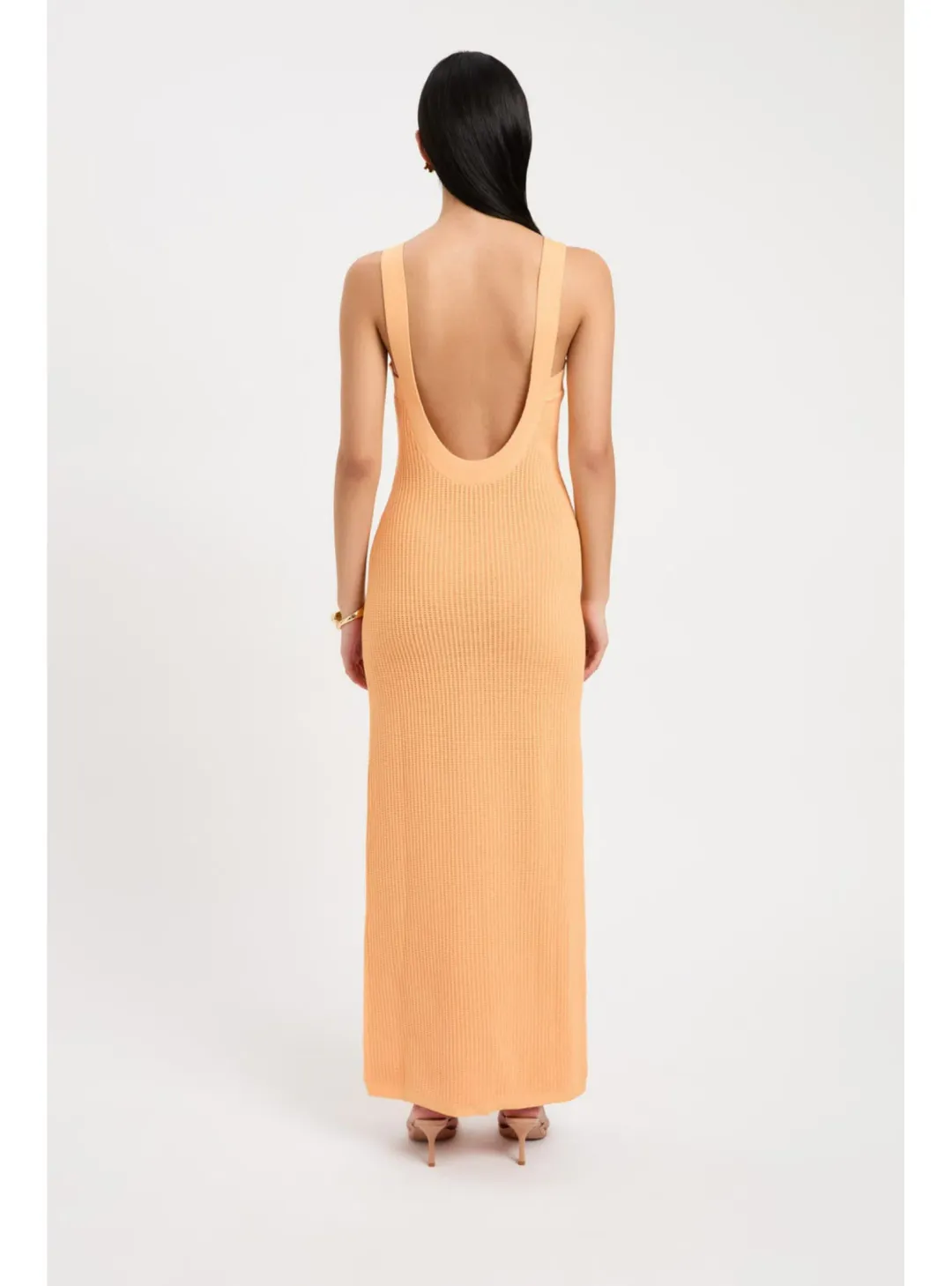 Kookai Cairo Maxi Dress in Light Mango Size AU 8 for rent on The Volte - main image