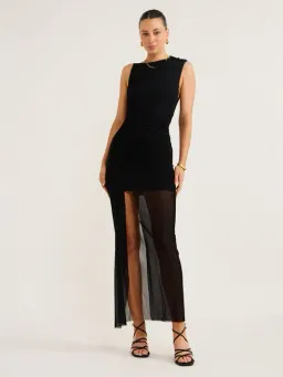 Bec and Bridge Julien Asym Maxi Dress Black Size 10 for rent on The Volte - image 1