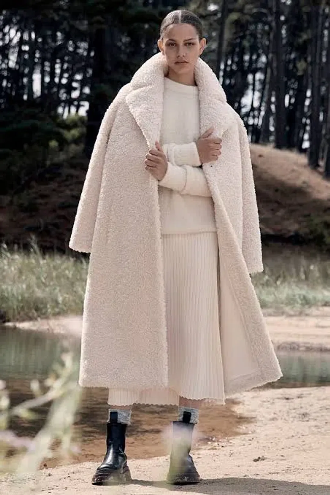 Friends with Frank Henrietta Coat Cream Size 8 for rent on The Volte - main image