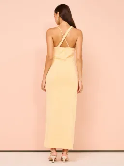 One Fell Swoop Elara Midi Dress Desert Sand Size 6 for rent on The Volte - image 2