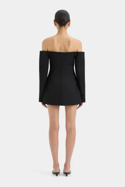 Sir the Label Sandrine Tailored Mini Dress in Black Size AU 8 for rent on The Volte - image 3