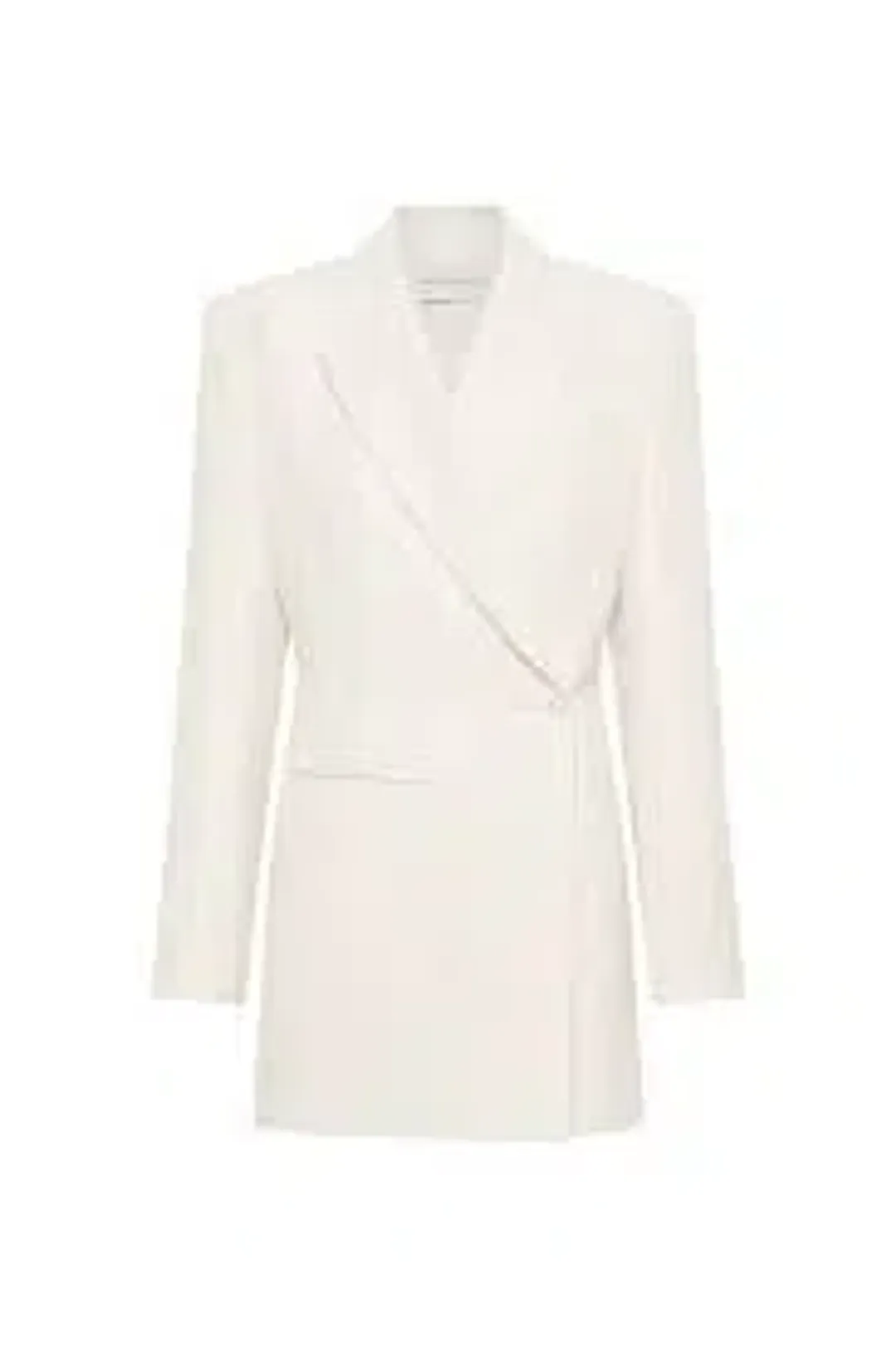 Camilla & Marc Riba Mini Blazer Dress in Cream Size 10 for rent on The Volte - main image