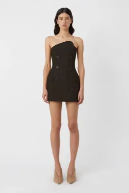 Camilla & Marc  Izola Tailored Mini Dress in Black Size 10 for rent on The Volte - image 1
