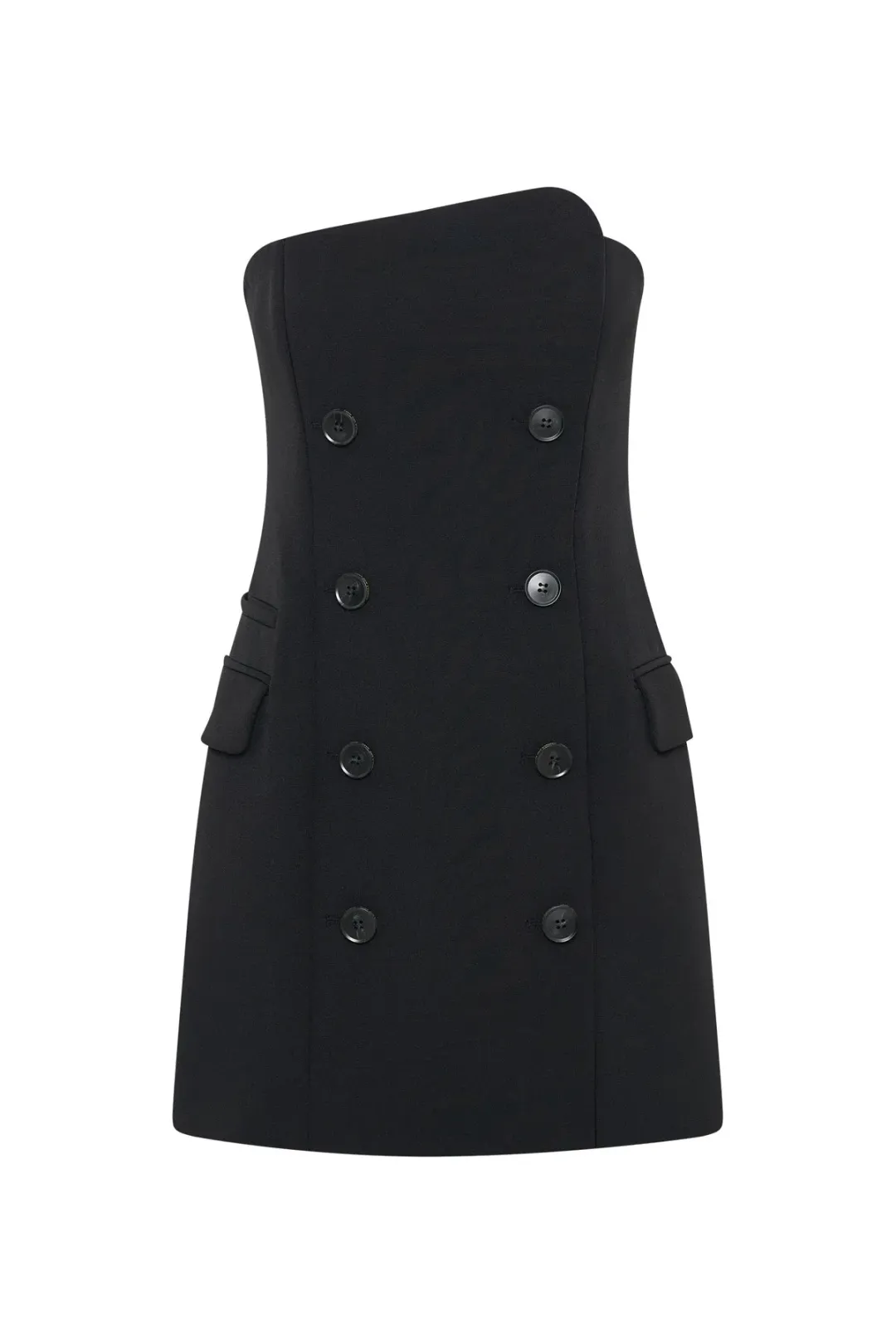 Camilla & Marc  Izola Tailored Mini Dress in Black Size 10 for rent on The Volte - main image