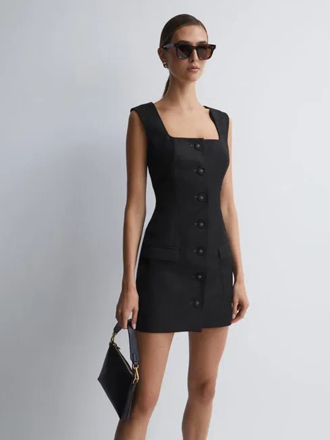 Anna Quan Lia Dress Black Ink Size 8 for rent on The Volte - main image