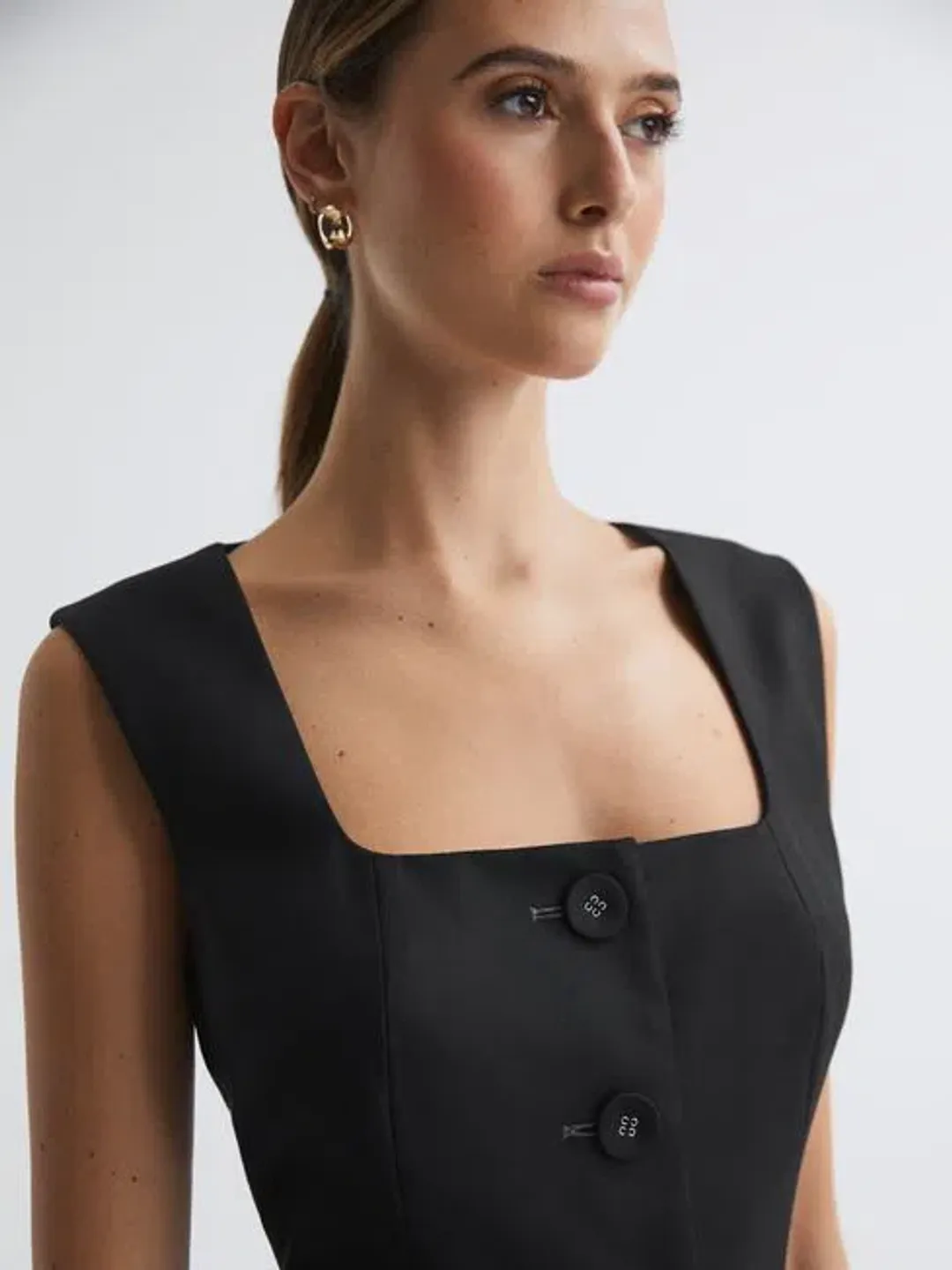 Anna Quan Lia Dress Black Ink Size 8 for rent on The Volte - main image