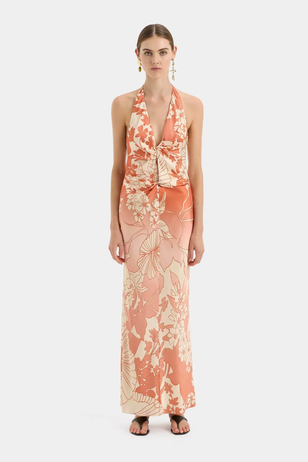 Sir the Label Como Twist Dress Paradiso Print Size 1 / AU 8 for rent on The Volte - main image