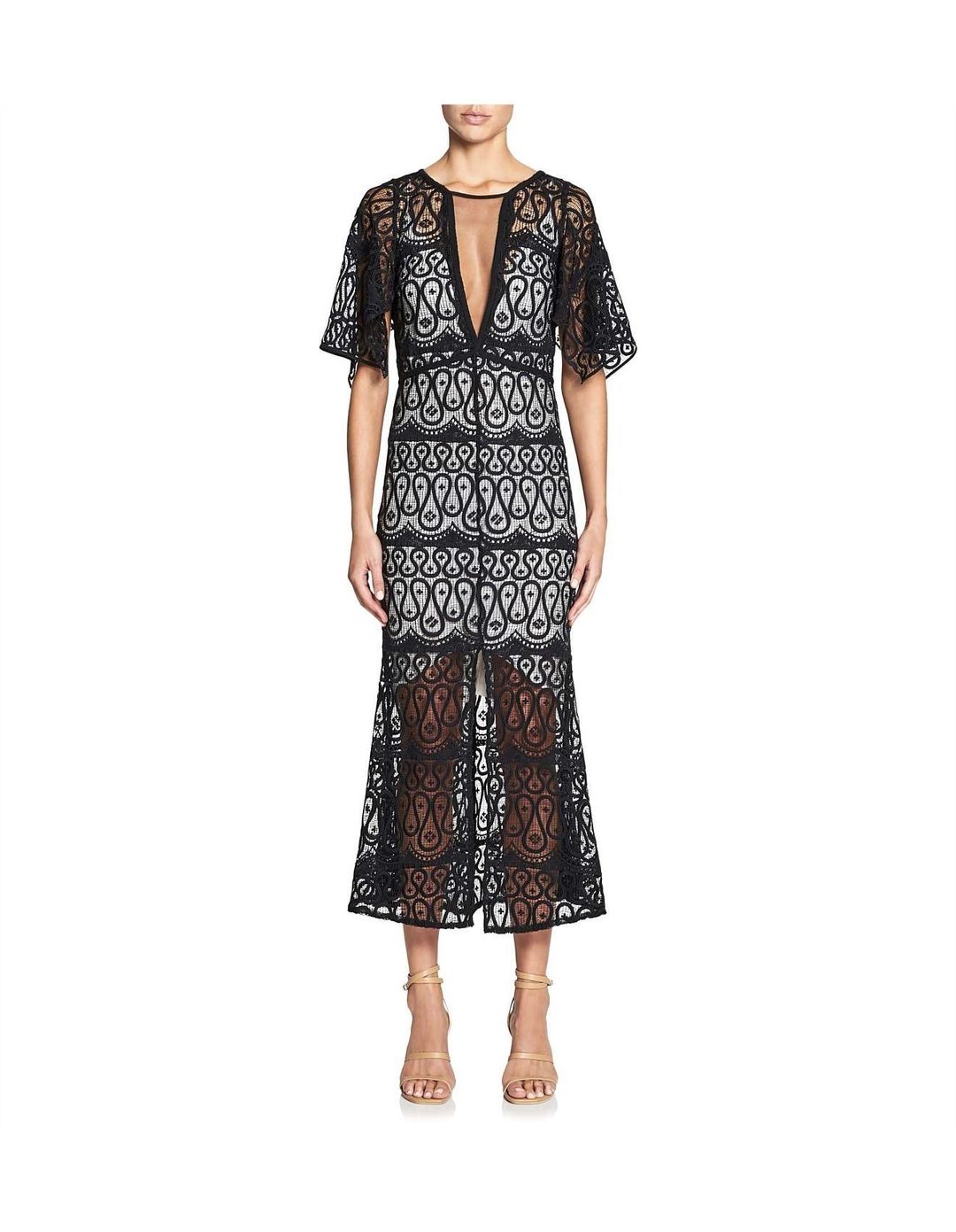 Manning Cartell Serpentine Lines V-Neck Dress for rent on The Volte - main image
