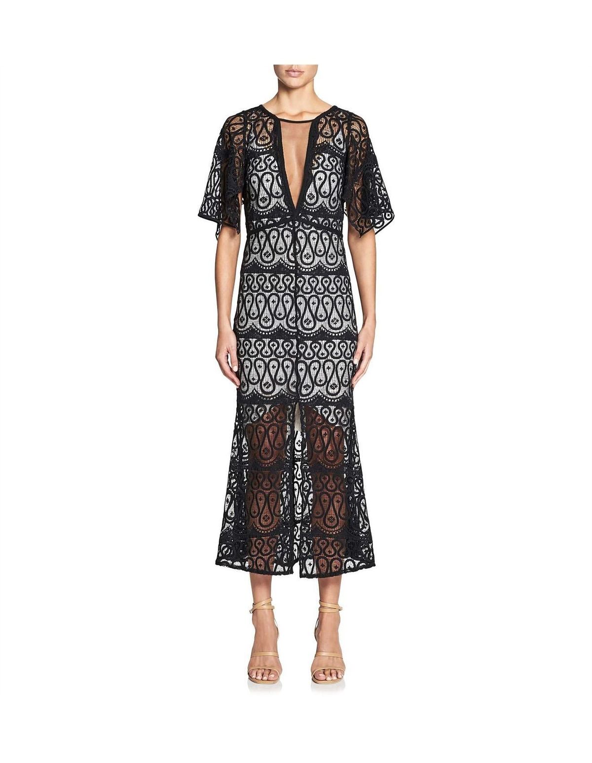Manning Cartell Serpentine Lines V-Neck Dress for rent on The Volte - main image